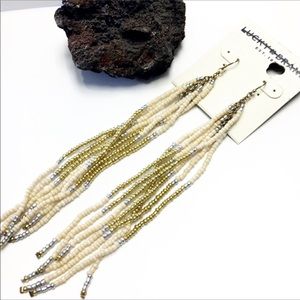 Lucky Brand Southwestern Sunrise Tassel Earrings